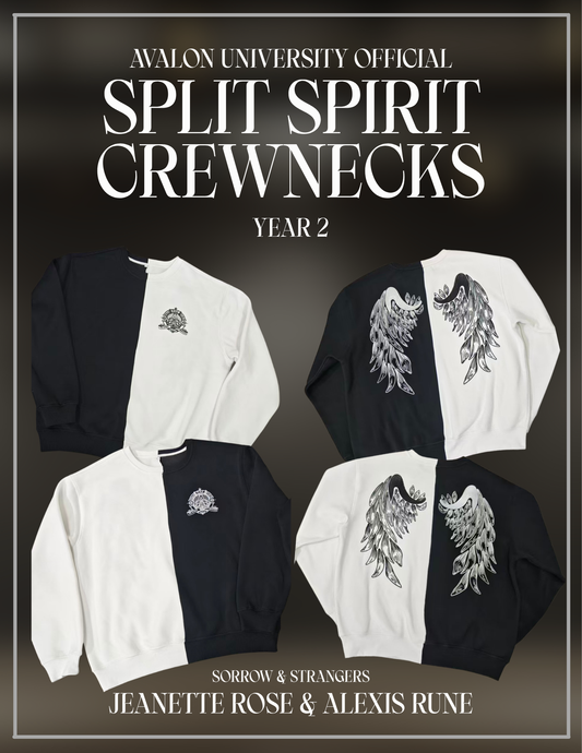 Avalon University Split Spirit Crewnecks Year 2