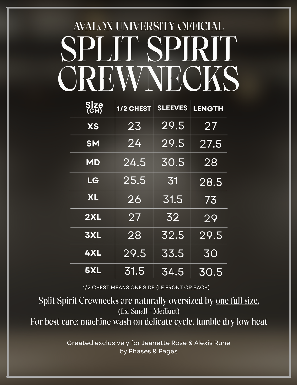 Avalon University Split Spirit Crewnecks Year 2